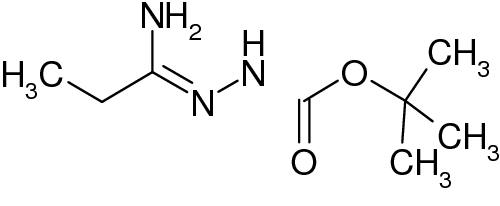 N'-[1-Aminopropylidene]hydrazinecarboxylic acid tert-butyl ester