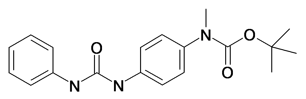 Methyl-[4-(3-phenyl-ureido)-phenyl]-carbamic acid tert-butyl ester