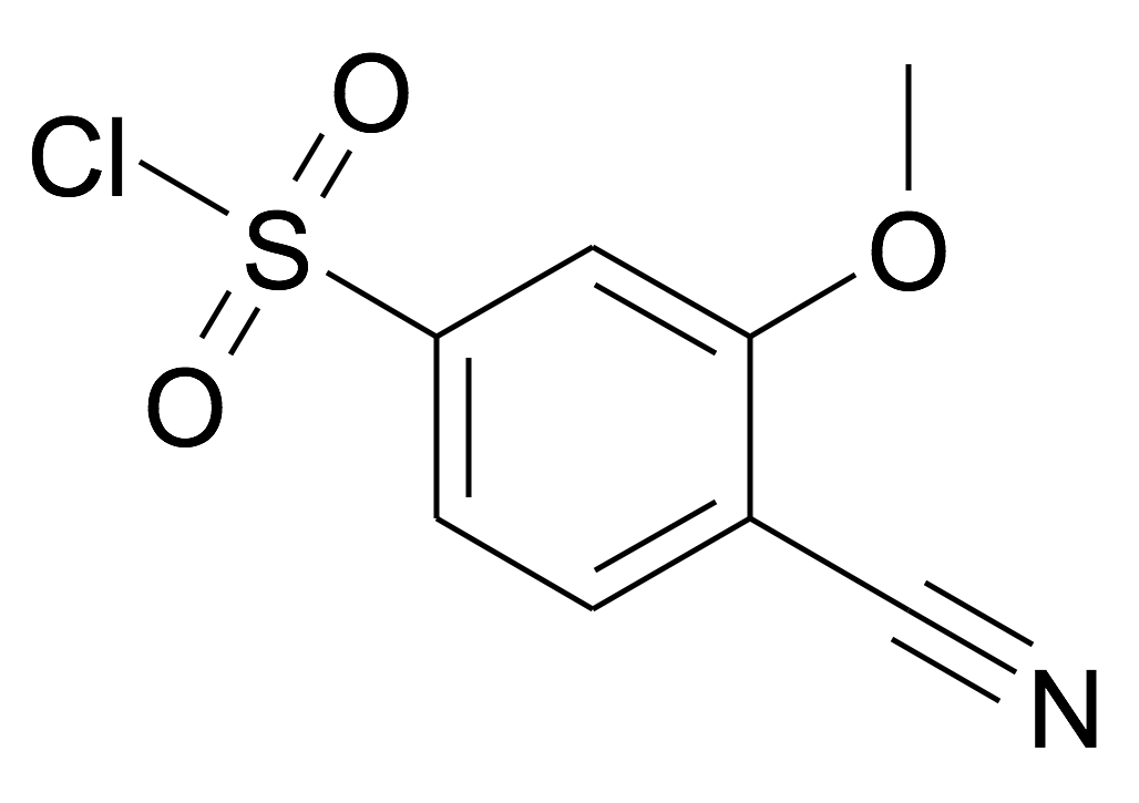 4-Cyano-3-methoxy-benzenesulfonyl chloride