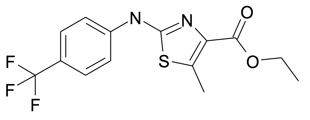 5-Methyl-2-(4-trifluoromethyl-phenylamino)-thiazole-4-carboxylic acid ethyl ester