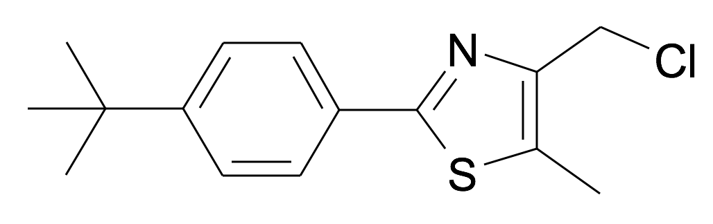 329977-11-9 | MFCD28421369 | 2-(4-tert-Butyl-phenyl)-4-chloromethyl-5-methyl-thiazole | acints