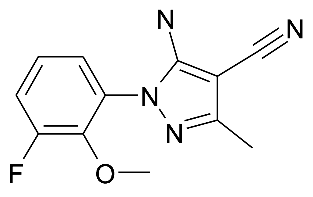 5-Amino-1-(3-fluoro-2-methoxy-phenyl)-3-methyl-1H-pyrazole-4-carbonitrile