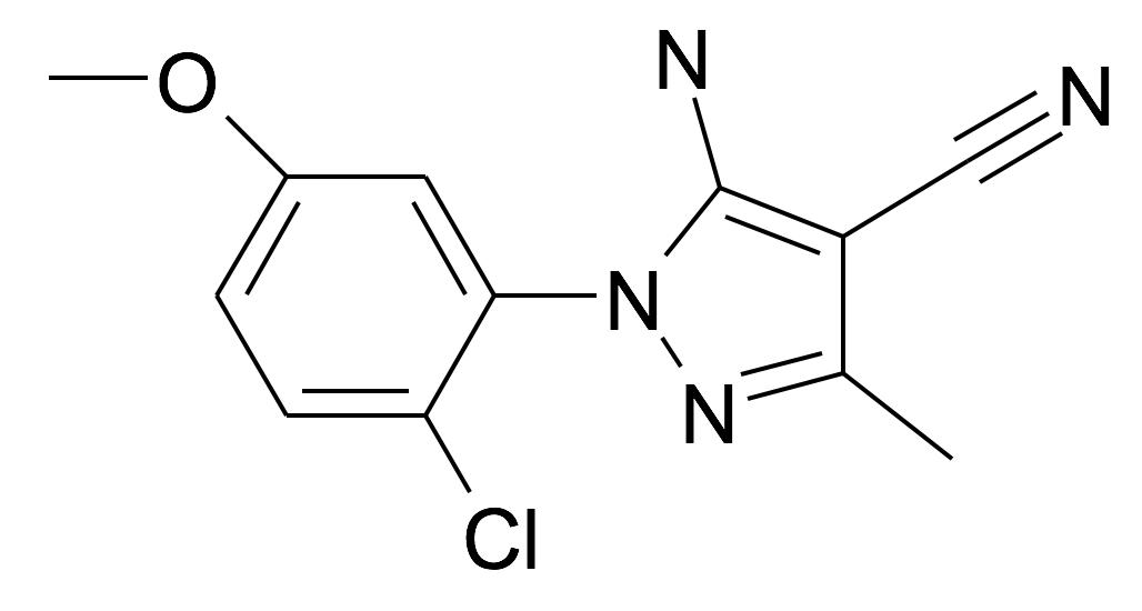 5-Amino-1-(2-chloro-5-methoxy-phenyl)-3-methyl-1H-pyrazole-4-carbonitrile