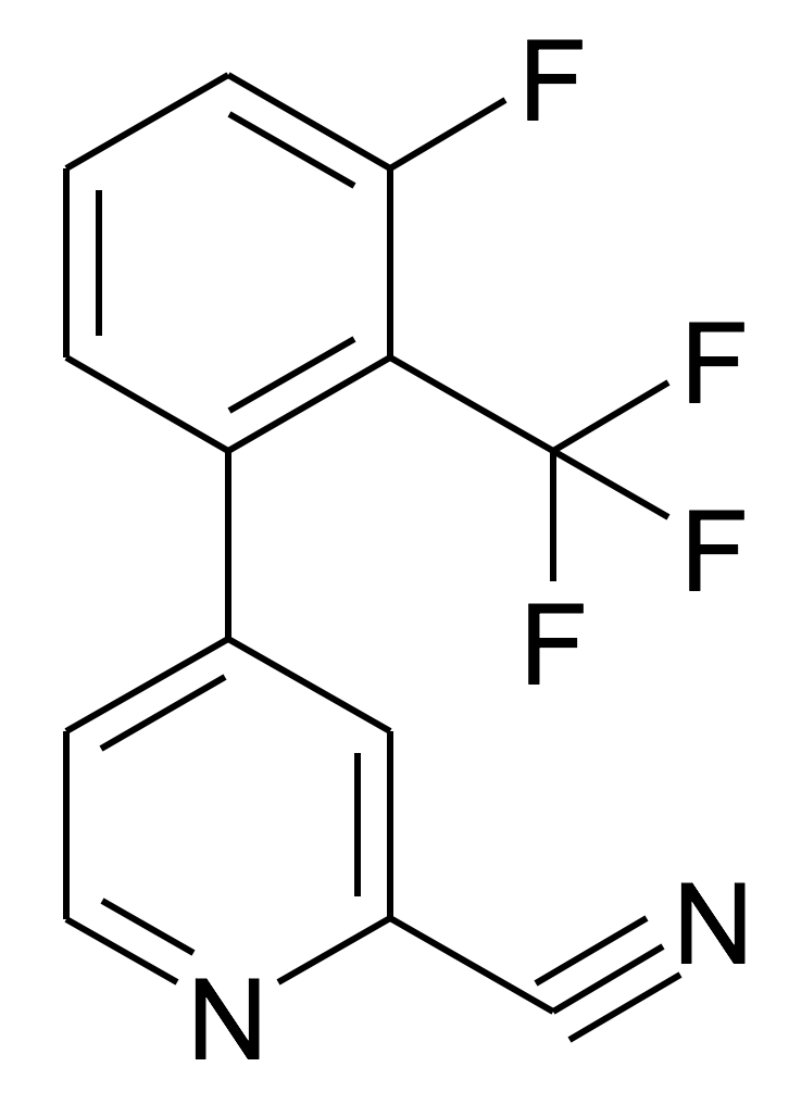 4-(3-Fluoro-2-trifluoromethyl-phenyl)-pyridine-2-carbonitrile