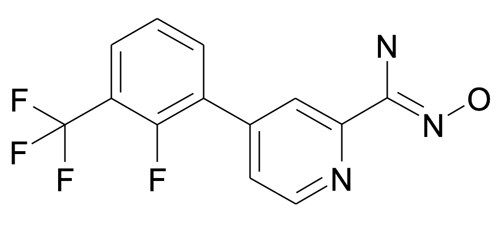 4-(2-Fluoro-3-trifluoromethyl-phenyl)-N-hydroxy-pyridine-2-carboxamidine