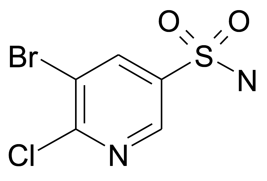 5-Bromo-6-chloro-pyridine-3-sulfonic acid amide