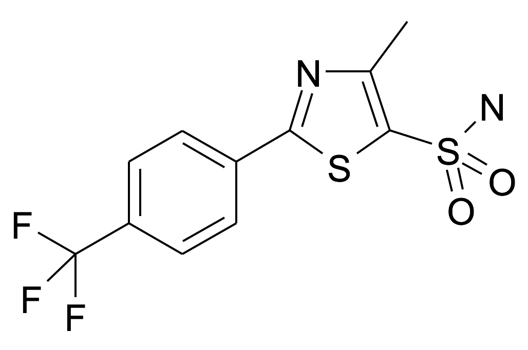 4-Methyl-2-(4-trifluoromethyl-phenyl)-thiazole-5-sulfonic acid amide