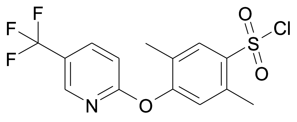 2,5-Dimethyl-4-(5-trifluoromethyl-pyridin-2-yloxy)-benzenesulfonyl chloride