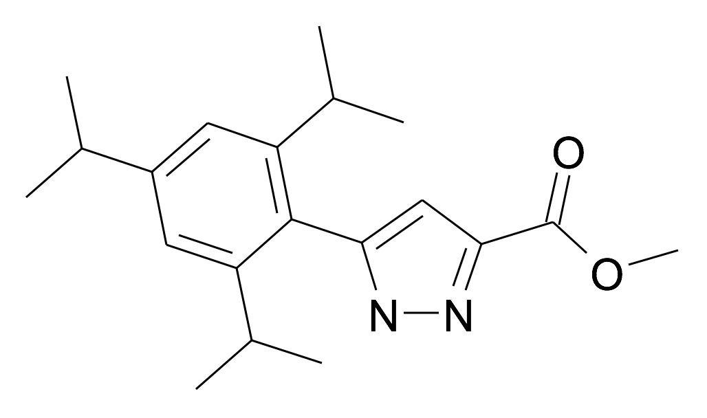 5-(2,4,6-Triisopropyl-phenyl)-1H-pyrazole-3-carboxylic acid methyl ester