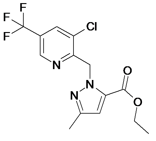 2-(3-Chloro-5-trifluoromethyl-pyridin-2-ylmethyl)-5-methyl-2H-pyrazole-3-carboxylic acid ethyl ester