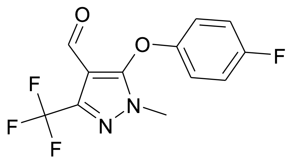 1801522-17-7 | MFCD31714226 | 5-(4-Fluoro-phenoxy)-1-methyl-3-trifluoromethyl-1H-pyrazole-4-carbaldehyde | acints