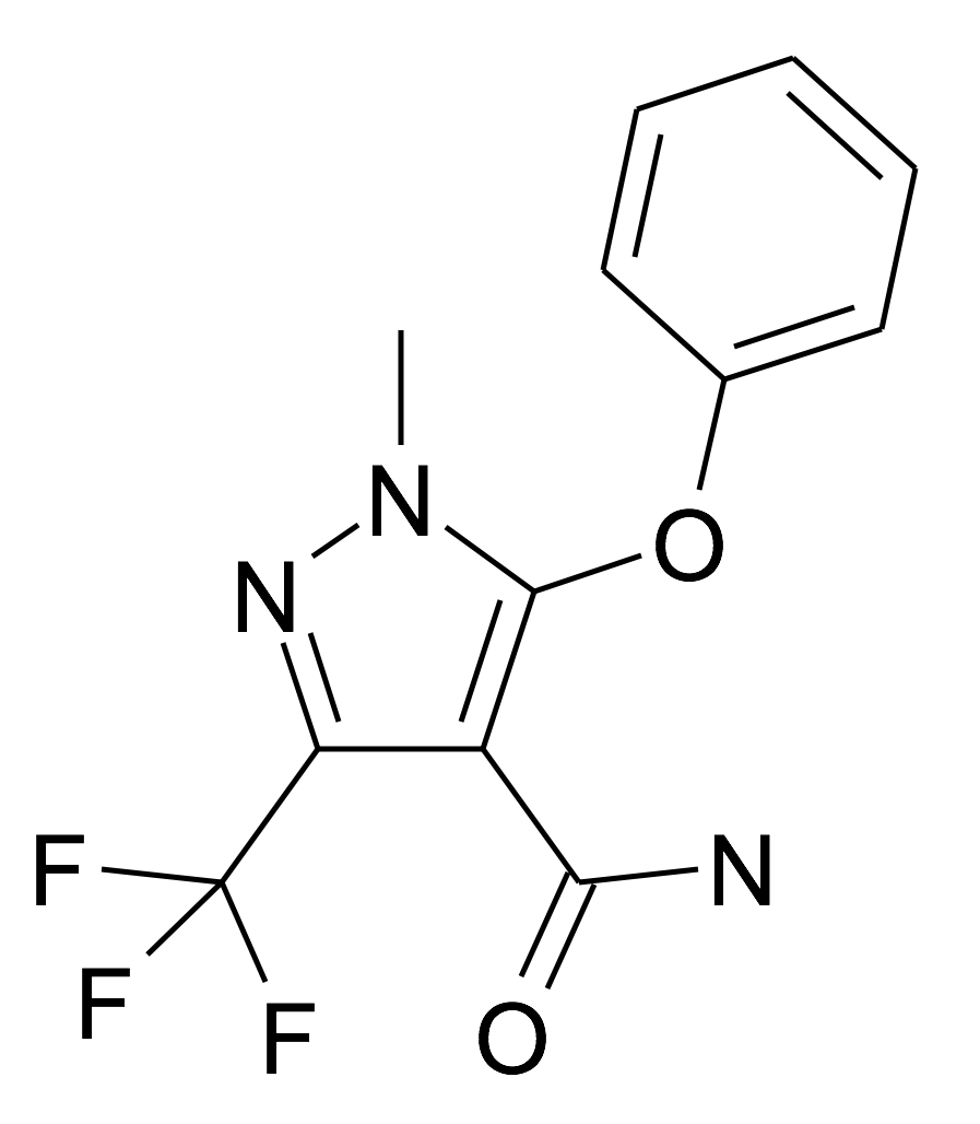 1-Methyl-5-phenoxy-3-trifluoromethyl-1H-pyrazole-4-carboxylic acid amide