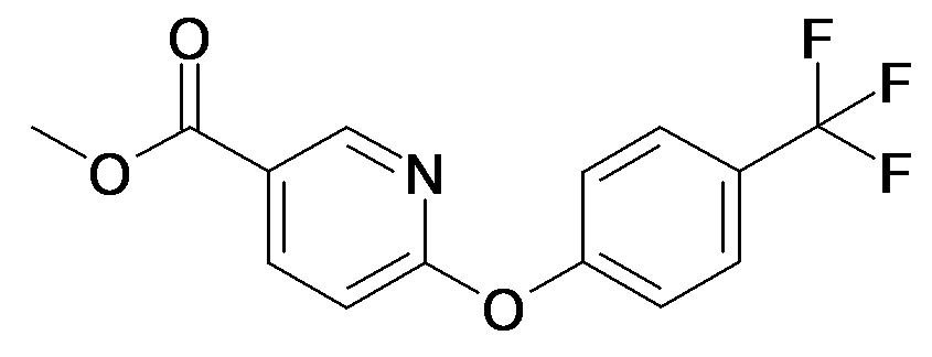 MFCD34168767 | 6-(4-Trifluoromethyl-phenoxy)-nicotinic acid methyl ester | acints