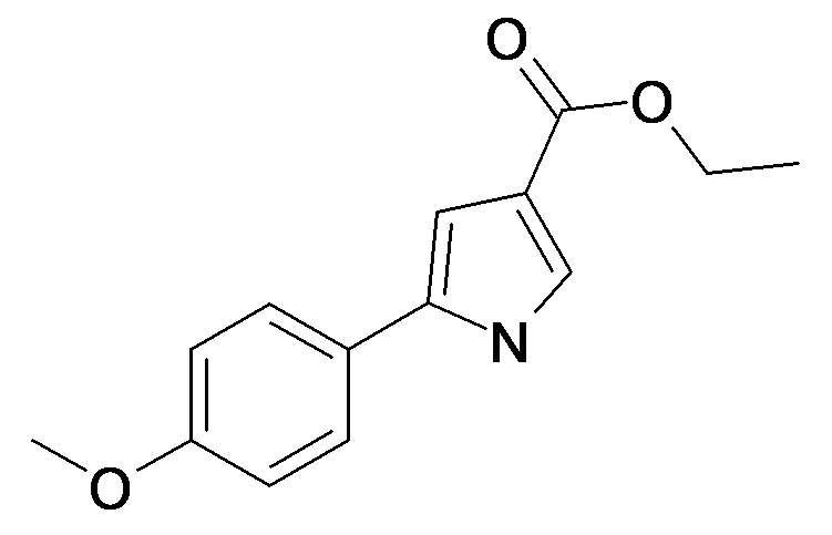 467253-42-5 | MFCD11875793 | 5-(4-Methoxy-phenyl)-1H-pyrrole-3-carboxylic acid ethyl ester | acints