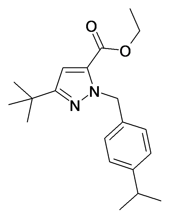 MFCD34168825 | 5-tert-Butyl-2-(4-isopropyl-benzyl)-2H-pyrazole-3-carboxylic acid ethyl ester | acints