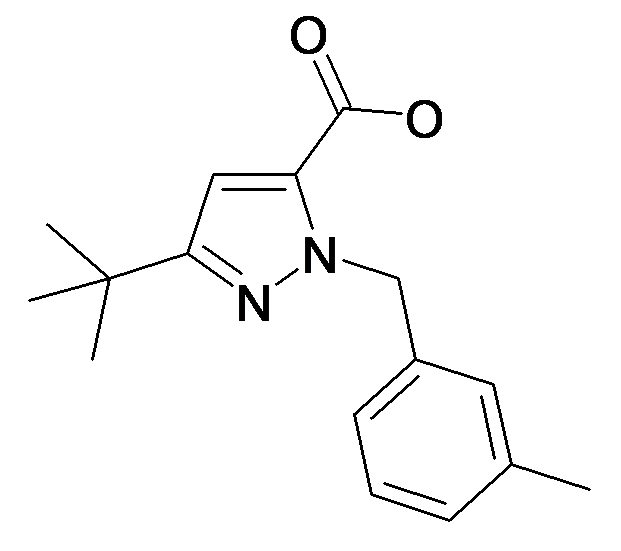 5-tert-Butyl-2-(3-methyl-benzyl)-2H-pyrazole-3-carboxylic acid