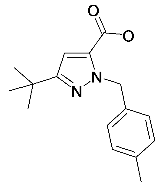 MFCD21905533 | 5-tert-Butyl-2-(4-methyl-benzyl)-2H-pyrazole-3-carboxylic acid | acints