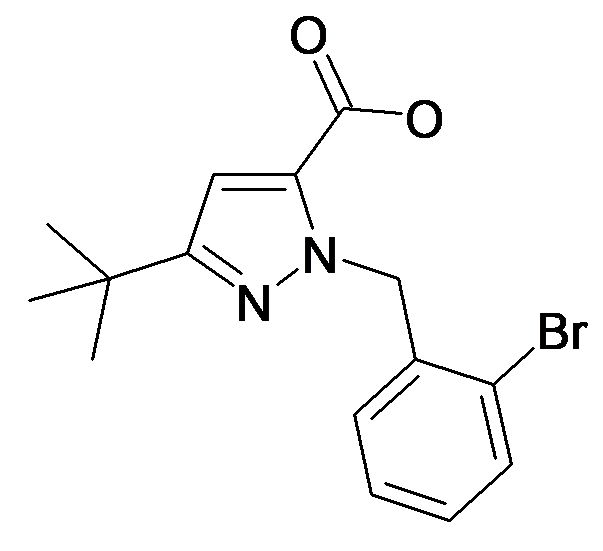 2-(2-Bromo-benzyl)-5-tert-butyl-2H-pyrazole-3-carboxylic acid