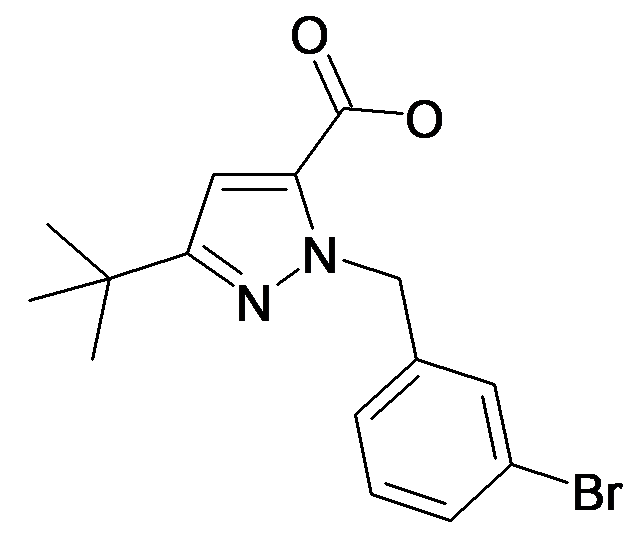 2-(3-Bromo-benzyl)-5-tert-butyl-2H-pyrazole-3-carboxylic acid