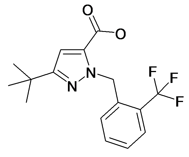 5-tert-Butyl-2-(2-trifluoromethyl-benzyl)-2H-pyrazole-3-carboxylic acid