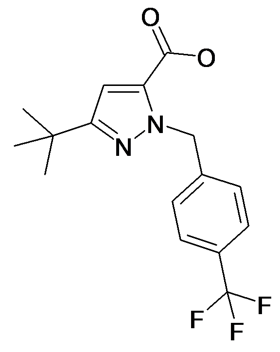 5-tert-Butyl-2-(4-trifluoromethyl-benzyl)-2H-pyrazole-3-carboxylic acid