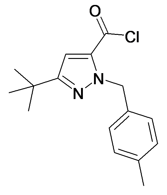 MFCD34168837 | 5-tert-Butyl-2-(4-methyl-benzyl)-2H-pyrazole-3-carbonyl chloride | acints