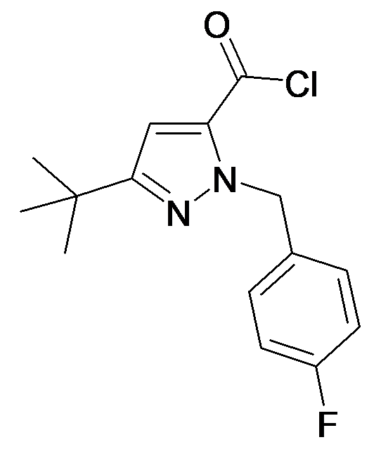 537050-09-2 | MFCD01765432 | 5-tert-Butyl-2-(4-fluoro-benzyl)-2H-pyrazole-3-carbonyl chloride | acints