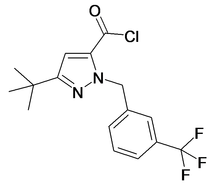 5-tert-Butyl-2-(3-trifluoromethyl-benzyl)-2H-pyrazole-3-carbonyl chloride