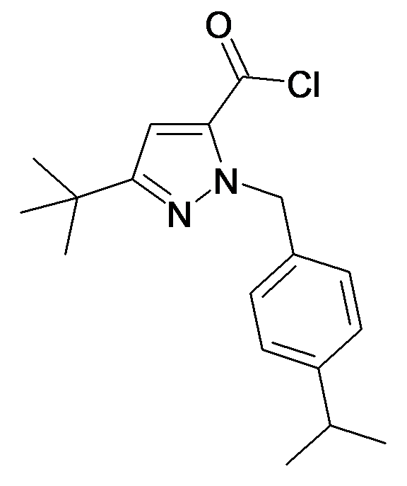 5-tert-Butyl-2-(4-isopropyl-benzyl)-2H-pyrazole-3-carbonyl chloride