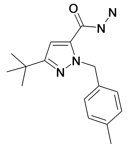 MFCD34168850 | 5-tert-Butyl-2-(4-methyl-benzyl)-2H-pyrazole-3-carboxylic acid hydrazide | acints