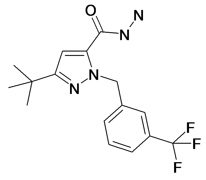 5-tert-Butyl-2-(3-trifluoromethyl-benzyl)-2H-pyrazole-3-carboxylic acid hydrazide