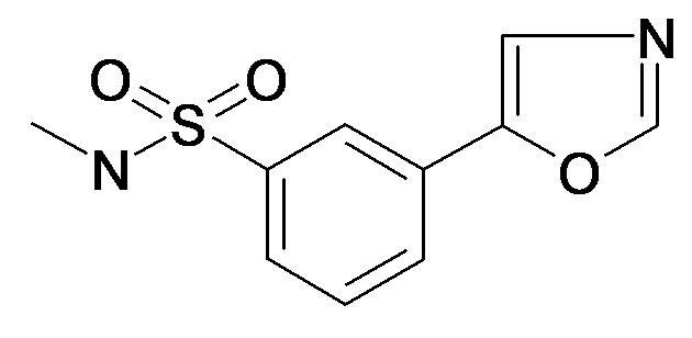 N-Methyl-3-oxazol-5-yl-benzenesulfonamide