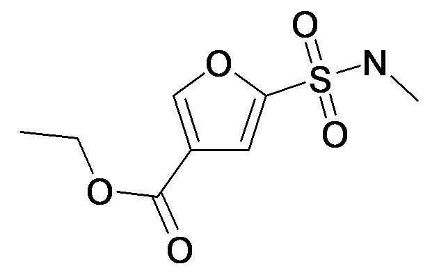 5-Methylsulfamoyl-furan-3-carboxylic acid ethyl ester