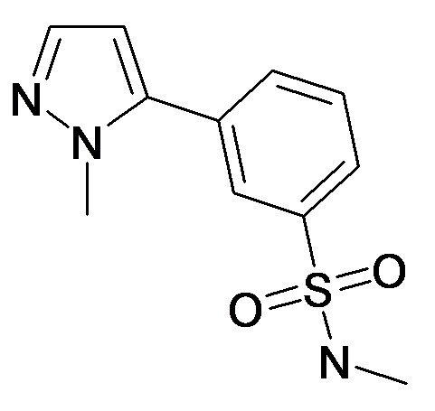 N-Methyl-3-(2-methyl-2H-pyrazol-3-yl)-benzenesulfonamide