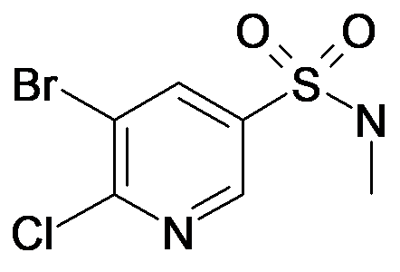 5-Bromo-6-chloro-pyridine-3-sulfonic acid methylamide
