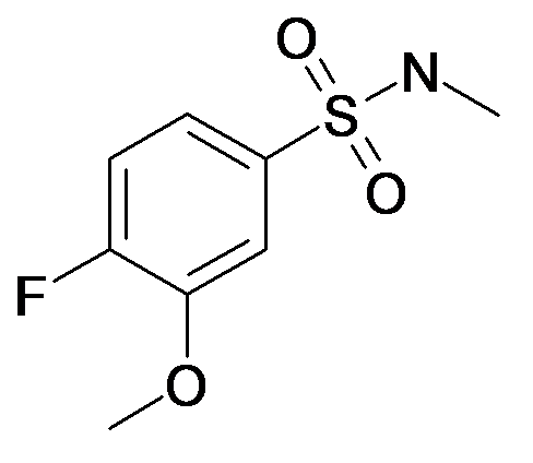 MFCD29946180 | 4-Fluoro-3-methoxy-N-methyl-benzenesulfonamide | acints