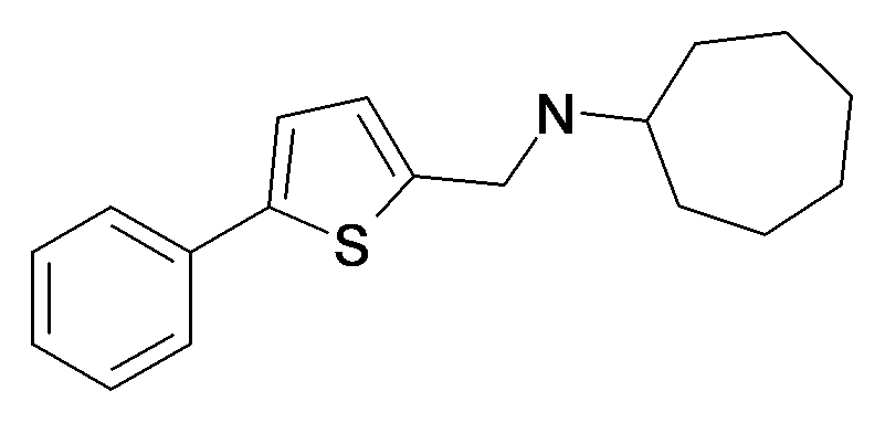 Cycloheptyl-(5-phenyl-thiophen-2-ylmethyl)-amine