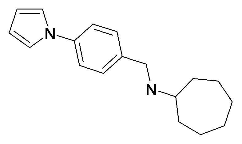 Cycloheptyl-(4-pyrrol-1-yl-benzyl)-amine