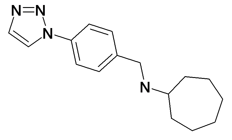 Cycloheptyl-(4-[1,2,3]triazol-1-yl-benzyl)-amine
