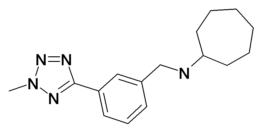 Cycloheptyl-[3-(2-methyl-2H-tetrazol-5-yl)-benzyl]-amine