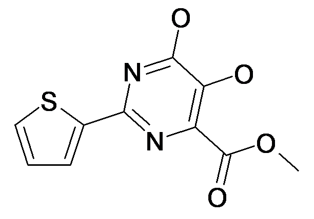 5,6-Dihydroxy-2-thiophen-2-yl-pyrimidine-4-carboxylic acid methyl ester