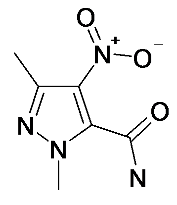 2,5-Dimethyl-4-nitro-2H-pyrazole-3-carboxylic acid amide