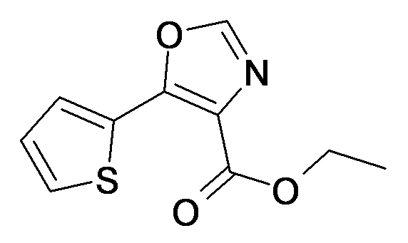 MFCD00105944 | 5-Thiophen-2-yl-oxazole-4-carboxylic acid ethyl ester | acints