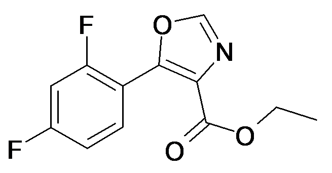 MFCD16426793 | 5-(2,4-Difluoro-phenyl)-oxazole-4-carboxylic acid ethyl ester | acints