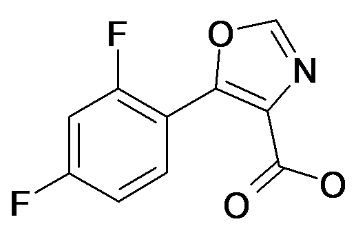 MFCD07376216 | 5-(2,4-Difluoro-phenyl)-oxazole-4-carboxylic acid | acints