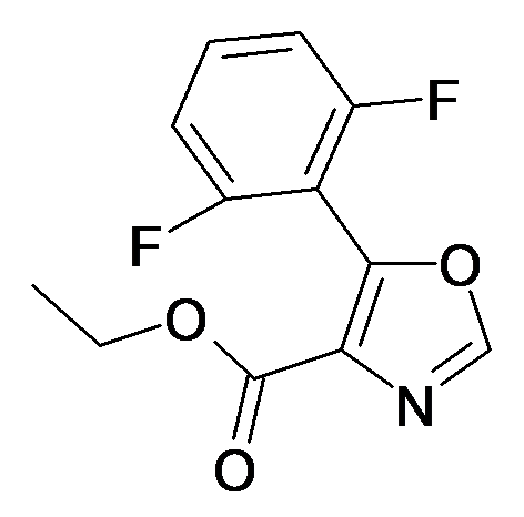 MFCD16426803 | 5-(2,6-Difluoro-phenyl)-oxazole-4-carboxylic acid ethyl ester | acints