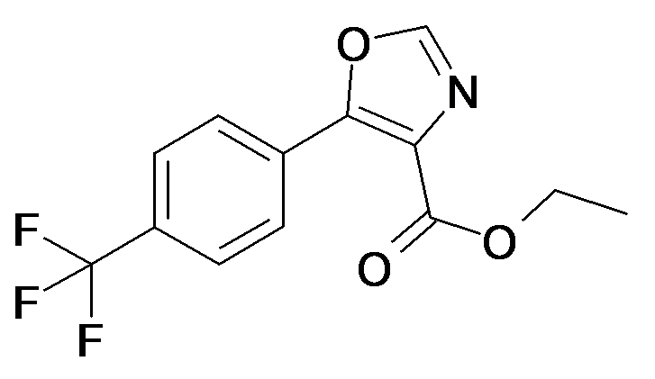 MFCD00105345 | 5-(4-Trifluoromethyl-phenyl)-oxazole-4-carboxylic acid ethyl ester | acints