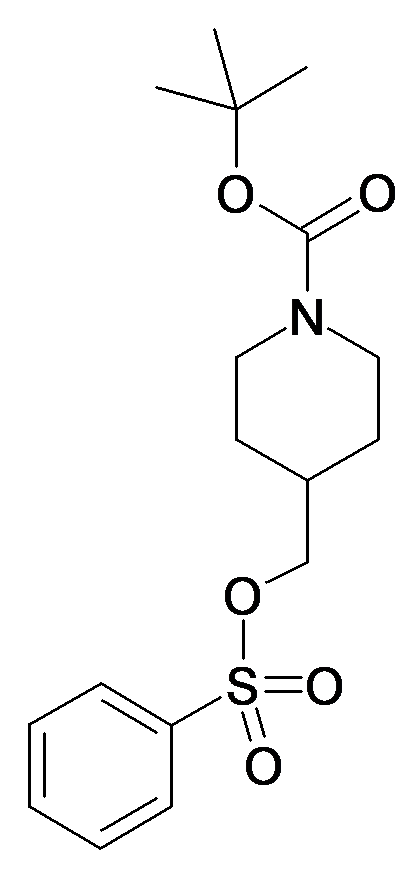 4-Benzenesulfonyloxymethyl-piperidine-1-carboxylic acid tert-butyl ester