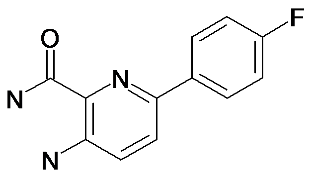 3-Amino-6-(4-fluoro-phenyl)-pyridine-2-carboxylic acid amide