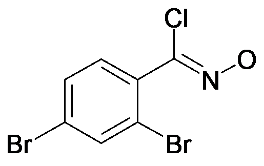 2,4-DIBROMO-N-HYDROXYBENZENE-1-CARBONIMIDOYL CHLORIDE